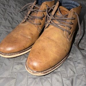 London Underground Men's Brown Leather Shoes